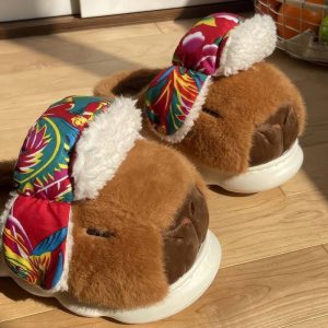 Chausson capybara rigolo