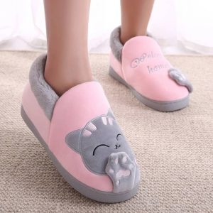 Chausson chat femme
