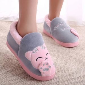 Chausson chat femme