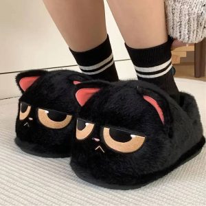Chausson chat noir