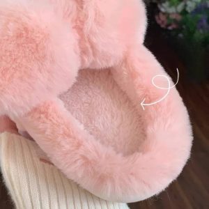 Chausson cochon velours