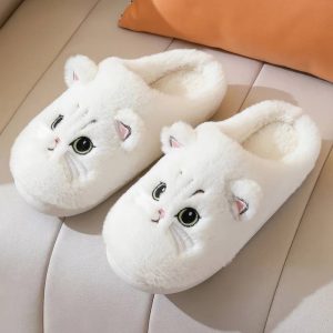 Chausson peluche chat