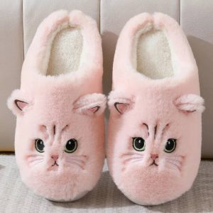 Chausson peluche chat