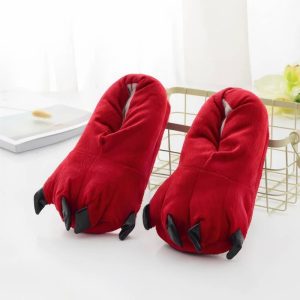 Chausson rouge dinosaure