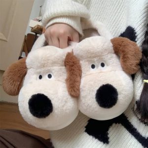 Chaussons motif chien