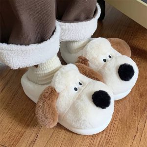 Chaussons motif chien