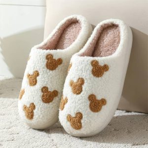Chaussons peluche ours