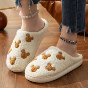 Chaussons peluche ours