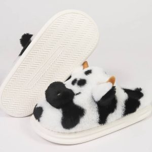 Chaussons vache en velours