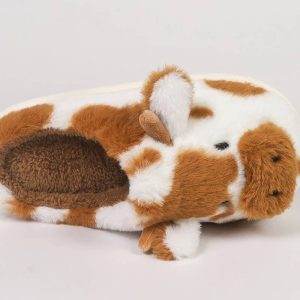Chaussons vache marron