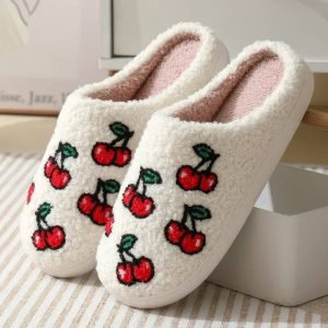 Pantoufle cerise