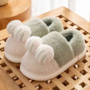 Pantoufle chat femme