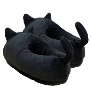 Pantoufle chat noir