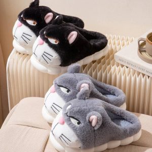 Pantoufle chat pas sympa