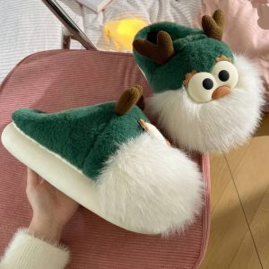 Chaussons rennes rigolo