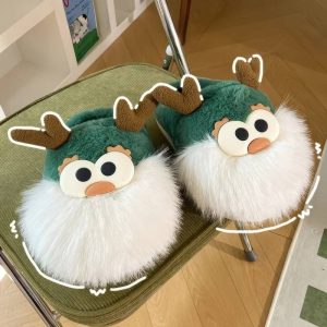 Chaussons rennes rigolo