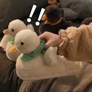 Pantoufle en forme de canard