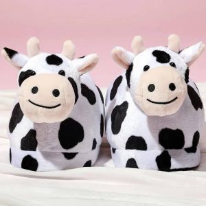 Pantoufle géante vache
