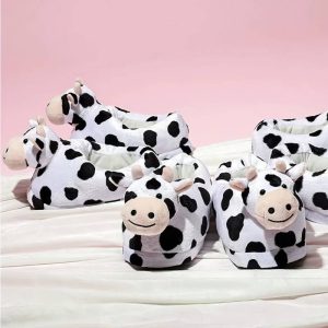 Pantoufle géante vache