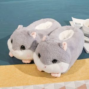 Chausson hamster gris