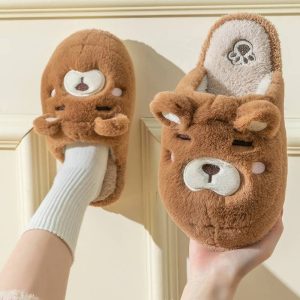 Chausson petit ours brun