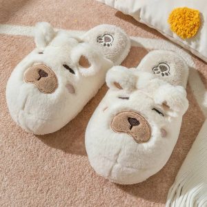 Chausson petit ours brun