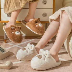 Chausson petit ours brun