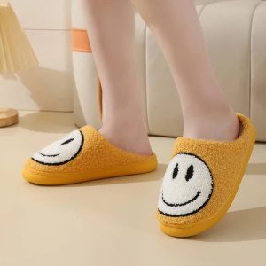 Chausson smiley orange