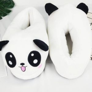 Chausson velours panda