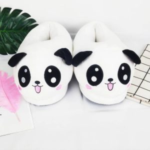 Chausson velours panda