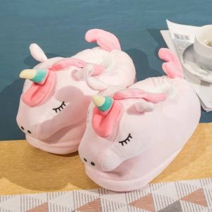 Chaussons licorne femme